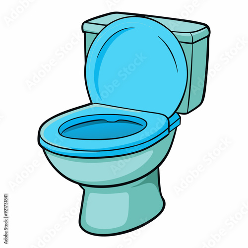 Color Toilet art vector illustrator