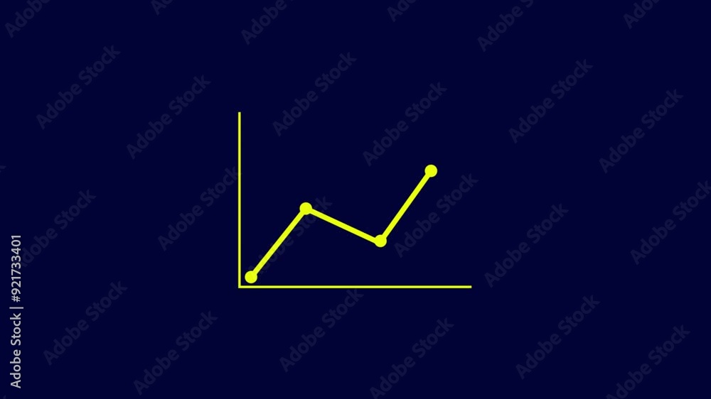 Animated arrow growth up and down icon animation.business graph and finance growth bar graph. Animated arrow growth up and down icon animation.business graph and finance growth bar graph.