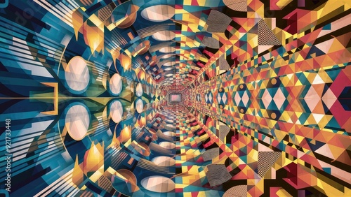 a captivating abstract artwork featuring a vibrant