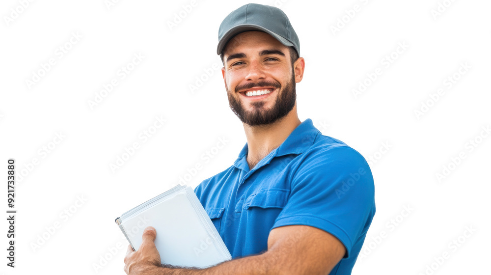 Dicut image of man worker standing with confident on a isolated transparent background. Dicut image of man worker standing with confident on a isolated transparent background.