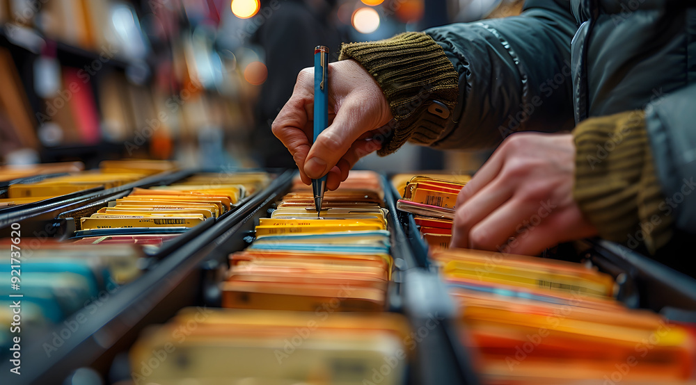 Person Using a Pen to Select a Folder from a File Cabinet - Photography Person Using a Pen to Select a Folder from a File Cabinet - Photography
