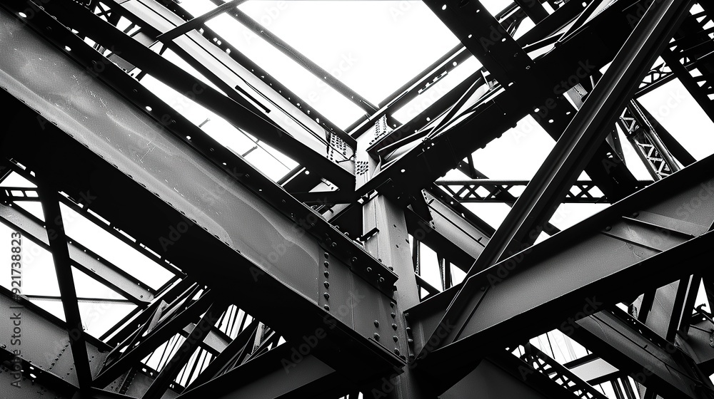 Steel structure Architecture construction Abstract Background Steel structure Architecture construction Abstract Background