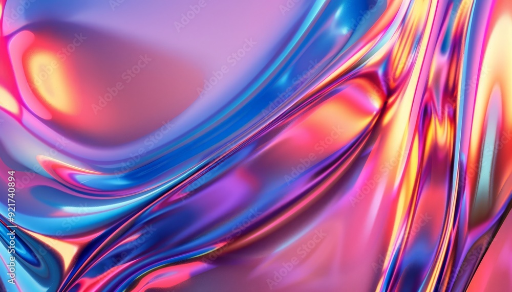 Abstract colorful, iridescent, wavy background. Abstract colorful, iridescent, wavy background.