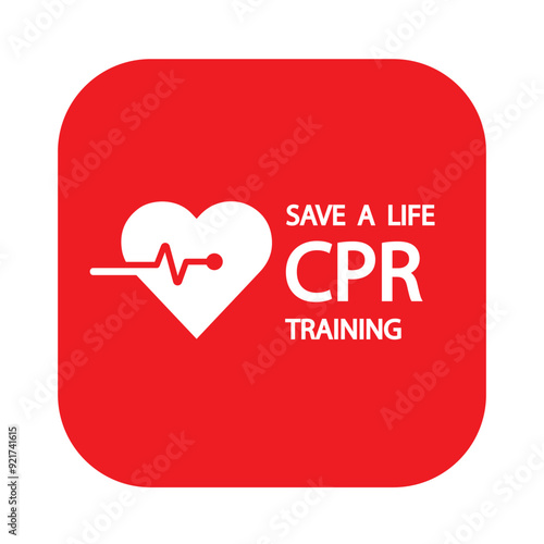 heart cpr medical icon vector design