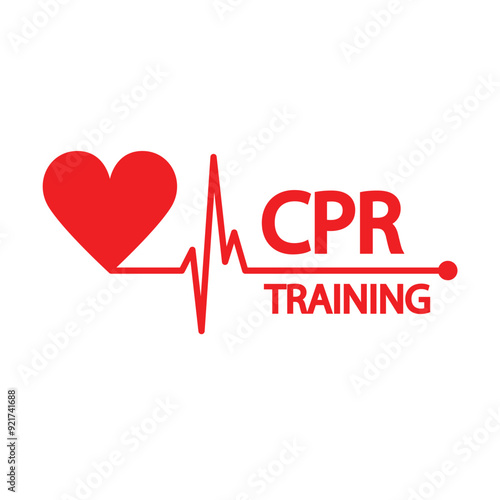 heart cpr medical icon vector design