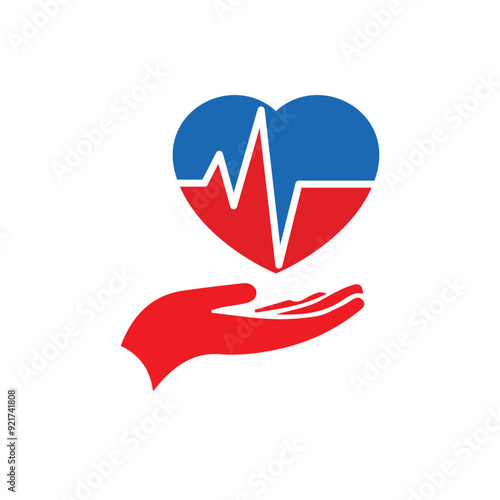 heart cpr medical icon vector design