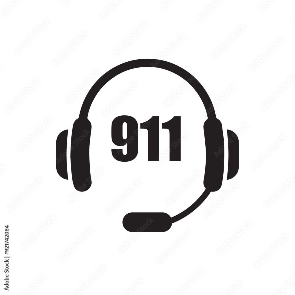 911 emergency call service icon. Vector illustration
911 emergency call service icon. Vector illustration