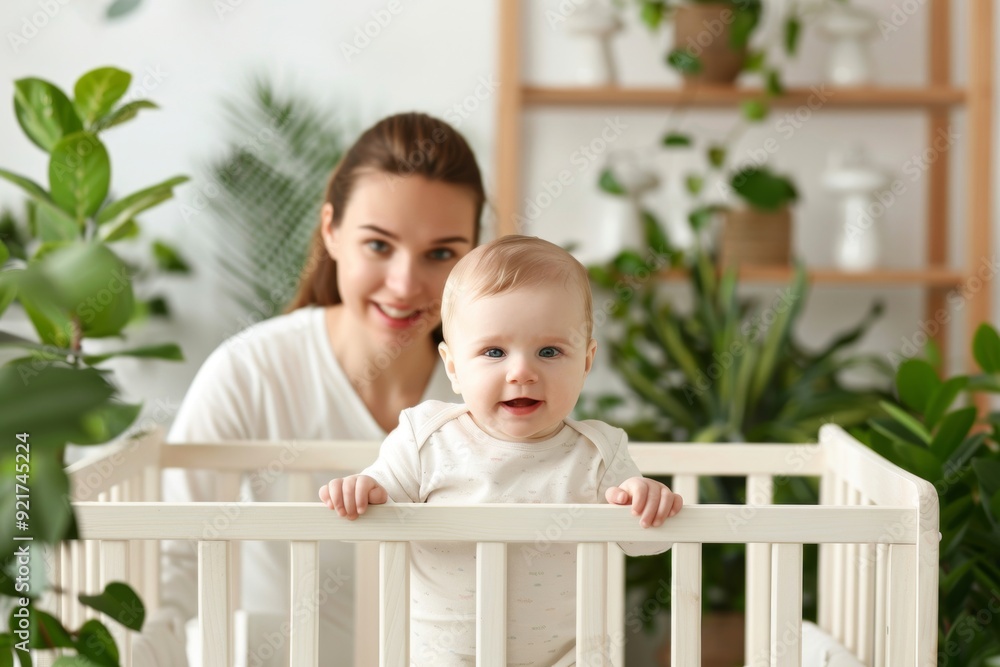 Parents are setting up a nursery with thoughtful care, reflecting their sense of responsibility and attention to various stages of preparation. Parents are setting up a nursery with thoughtful care, reflecting their sense of responsibility and attention to various stages of preparation.