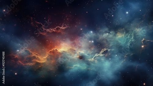 beautiful space, galaxy background