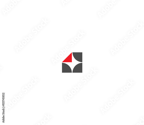 Free Download Letter M Fold Paper Diamond Monogram logo template, negative space logo design concept for brand use.  - GFXLoad