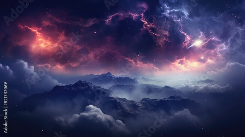 beautiful space, galaxy background