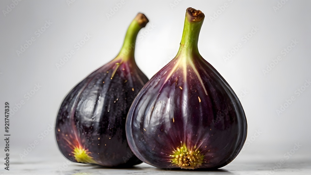 Obraz premium Figs Still Life Minimalist Beauty on White Backgrounds