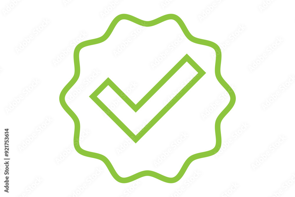 Blue check mark tick verification icon symbol vector. Blue check mark tick verification icon symbol vector.