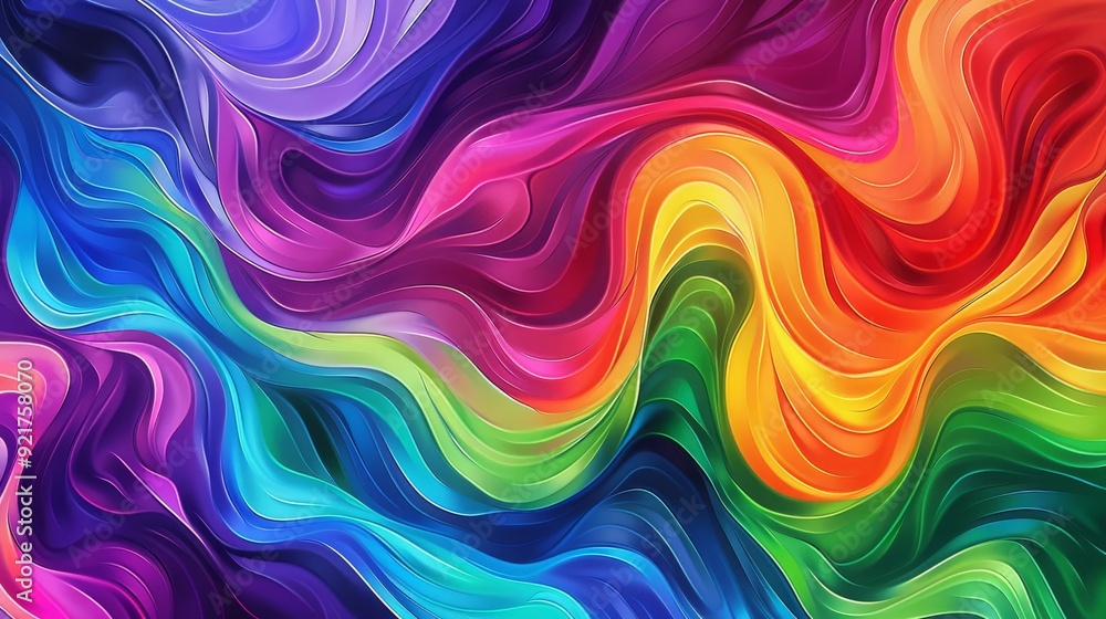 A vibrant and colorful abstract wave pattern, evoking a sense of energy and creativity. The fluid motion of colors creates a dynamic visual experience. A vibrant and colorful abstract wave pattern, evoking a sense of energy and creativity. The fluid motion of colors creates a dynamic visual experience.