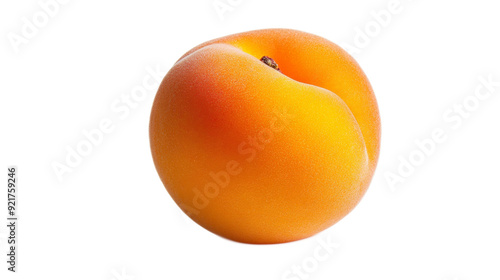 Ripe Apricot Isolated on