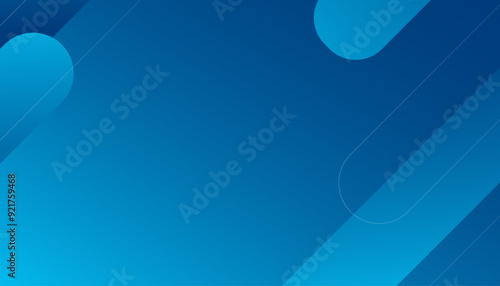 Abstract blue stripes background. Dynamic shapes composition. Cool background design for posters. Vector illustration
