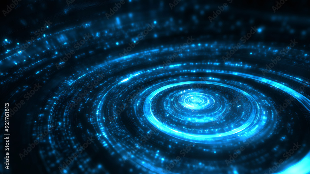 Abstract blue light circle tech background. Abstract blue light circle tech background.