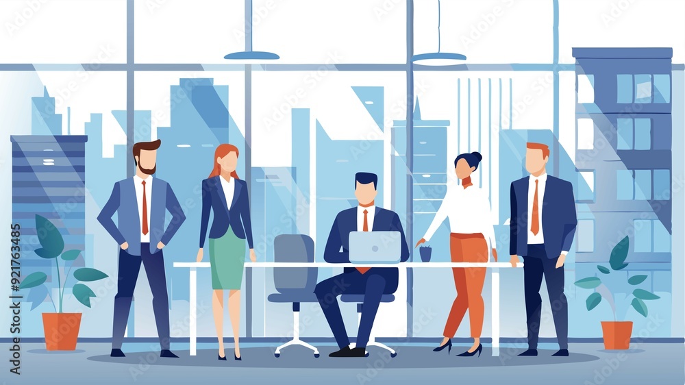 The design highlights the increasing role of technology in fostering a streamlined and efficient work environment. The design highlights the increasing role of technology in fostering a streamlined and efficient work environment.
