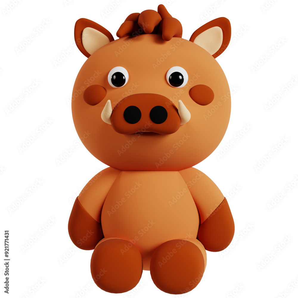 Cute Wild Boar Character Cute Wild Boar Character