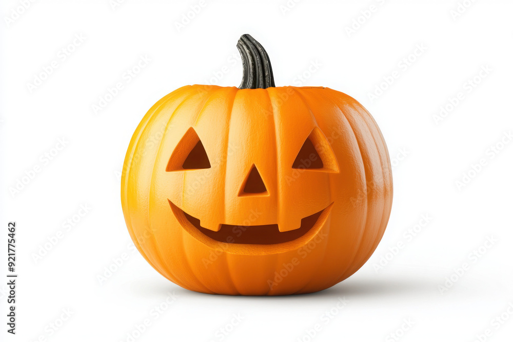 Cheerful Halloween pumpkin with a smiling face, perfect for seasonal decorations and festive themes. Cheerful Halloween pumpkin with a smiling face, perfect for seasonal decorations and festive themes.