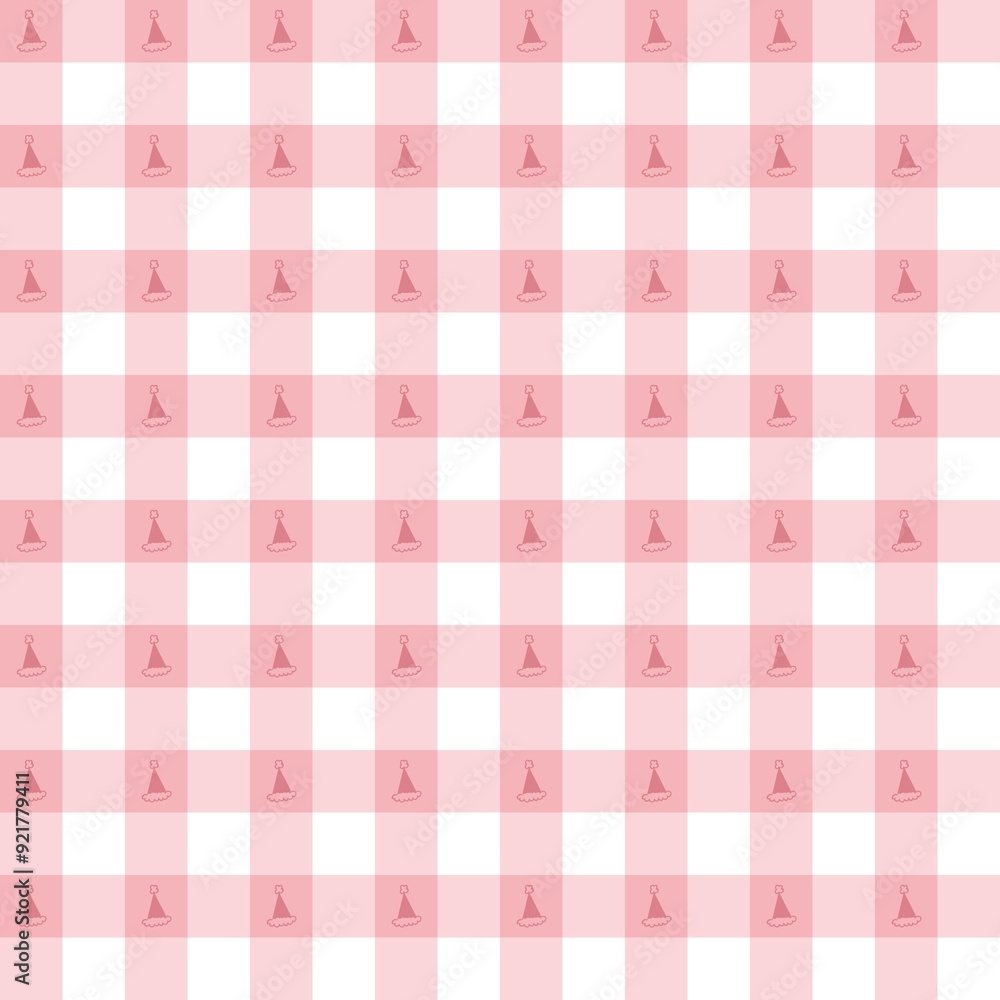Christmas themed Gingham Seamless pattern in pink colour that can be used for printing on various surfaces like textiles or paper. This can also be used for digital work, backdrops etc Christmas themed Gingham Seamless pattern in pink colour that can be used for printing on various surfaces like textiles or paper. This can also be used for digital work, backdrops etc