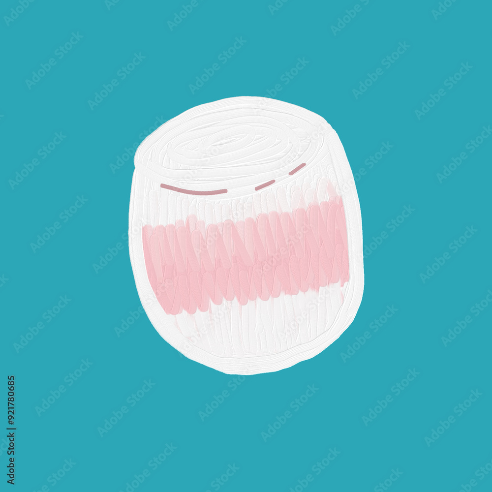 Fototapeta premium milkshake cute pink