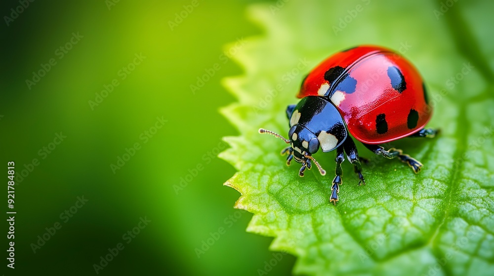ladybug on a leaf macro ladybug on a leaf macro