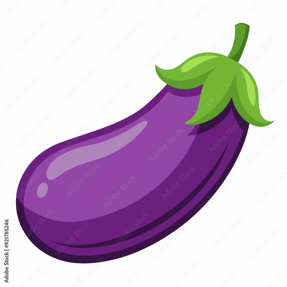 A simple eggplant art vector illustration A simple eggplant art vector illustration