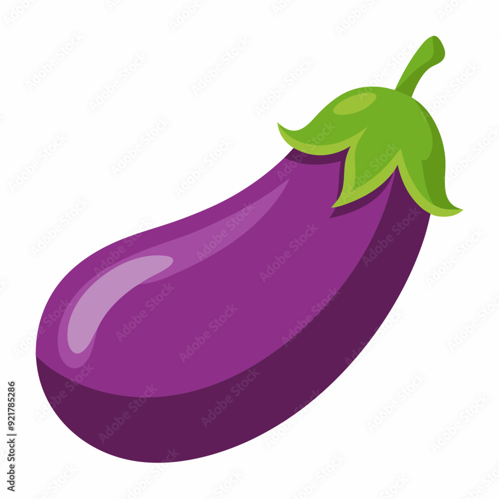 A simple eggplant art vector illustration A simple eggplant art vector illustration
