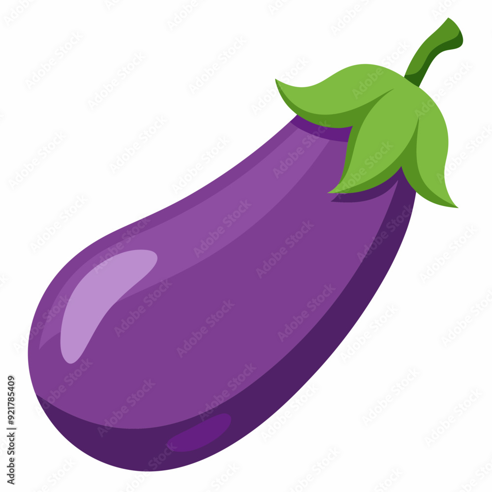 A simple eggplant art vector illustration A simple eggplant art vector illustration