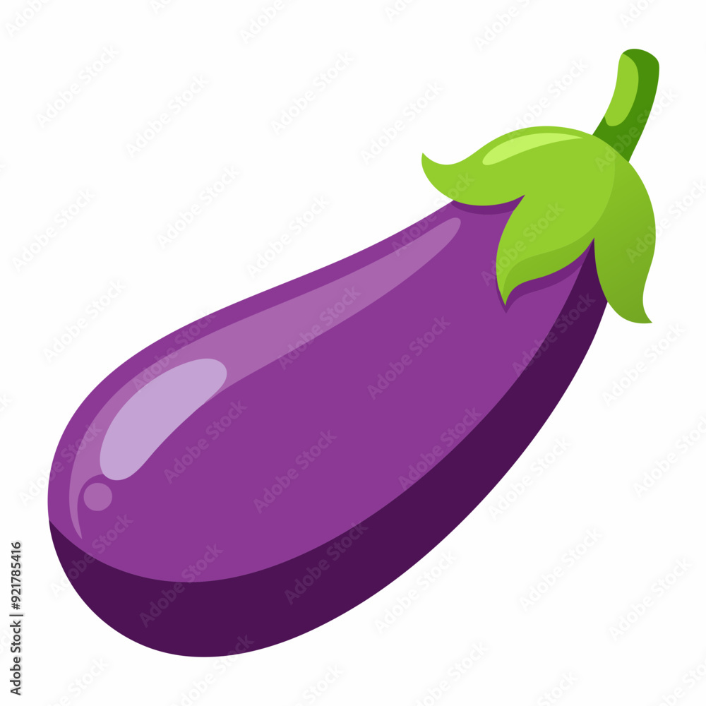 A simple eggplant art vector illustration A simple eggplant art vector illustration
