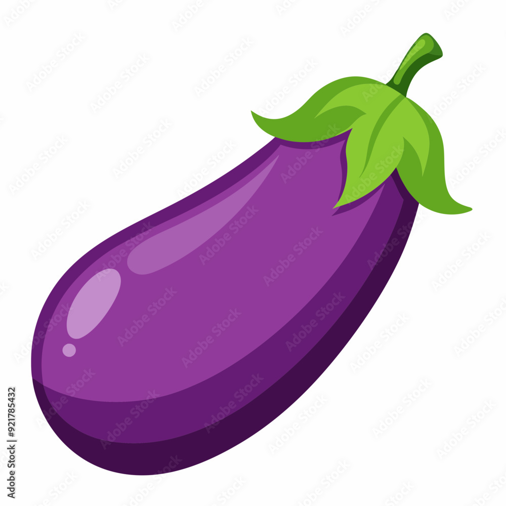 A simple eggplant art vector illustration A simple eggplant art vector illustration