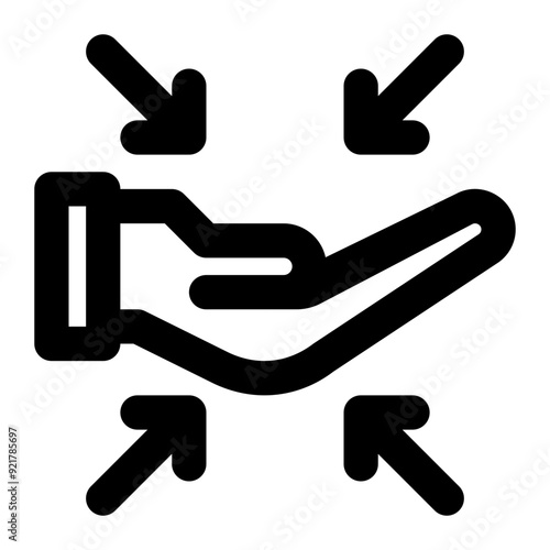 service center, services, support, care, help, hand, consultant outline icon