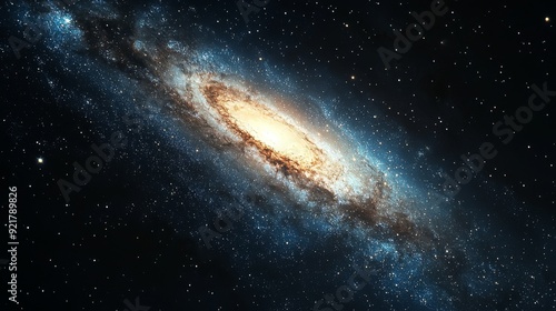 Spiral Galaxy in Deep Space.