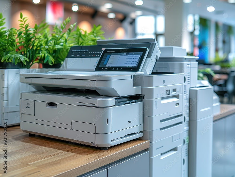 Printer Machine with Paper Tray Open Printer Machine with Paper Tray Open