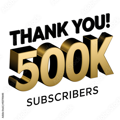 Golden Celebration: 500K Subscribers Banner	