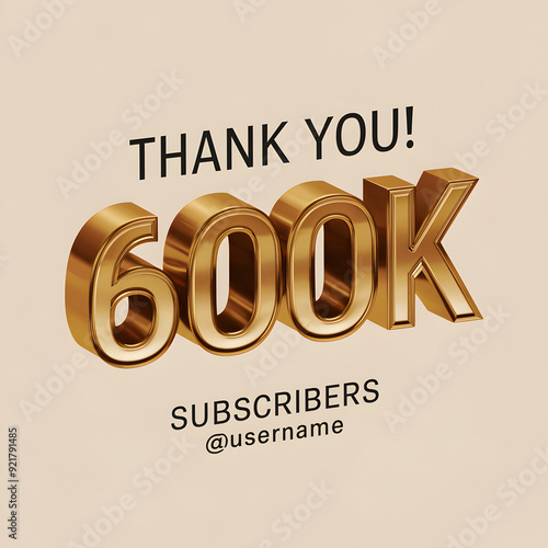 Golden Celebration: 600K Subscribers Banner	