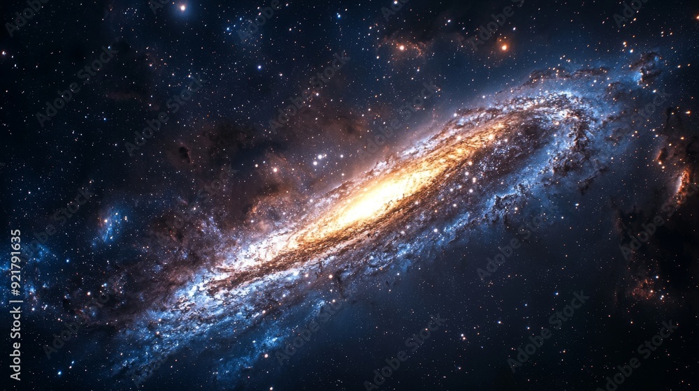 Fototapeta premium Spiral Galaxy in Deep Space.