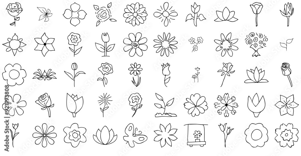 Mega Set Of Vector Flower Vector Symbols Apps, Websites Ui Designs Suitable For Flower,Nature,Plant,Floral Vector Icons Illustration Collection Mega Set Of Vector Flower Vector Symbols Apps, Websites Ui Designs Suitable For Flower,Nature,Plant,Floral Vector Icons Illustration Collection