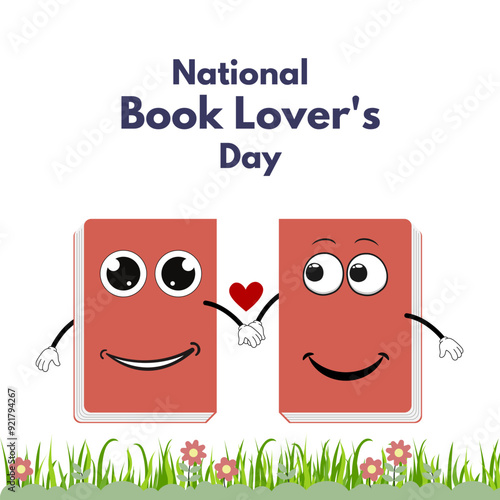 Two books love each other. Bookstore, bookshop, library, book lover, bibliophile, education concept.