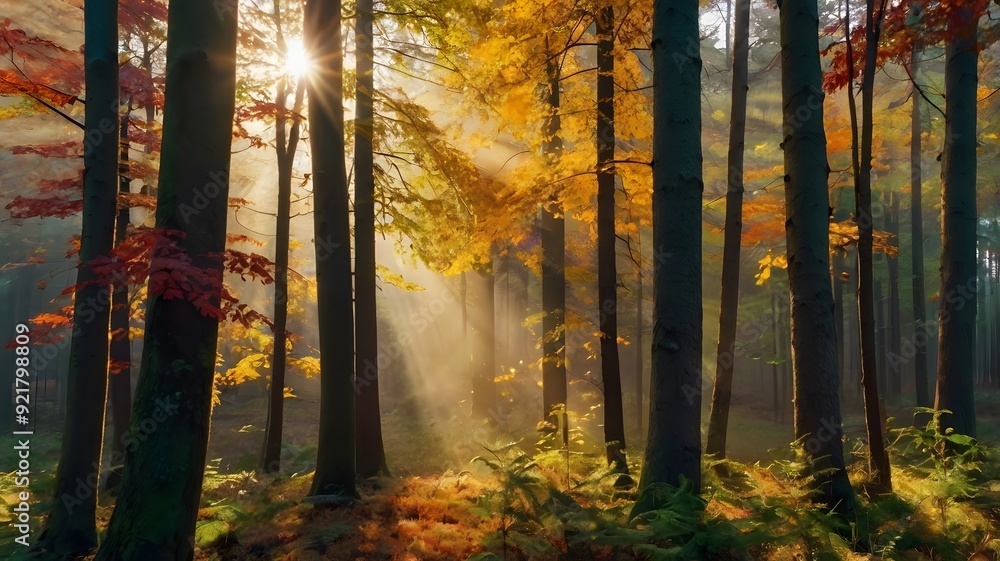 Obraz premium autumn in the forest