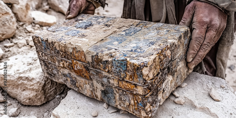a chest found during archaeological excavations a chest found during archaeological excavations