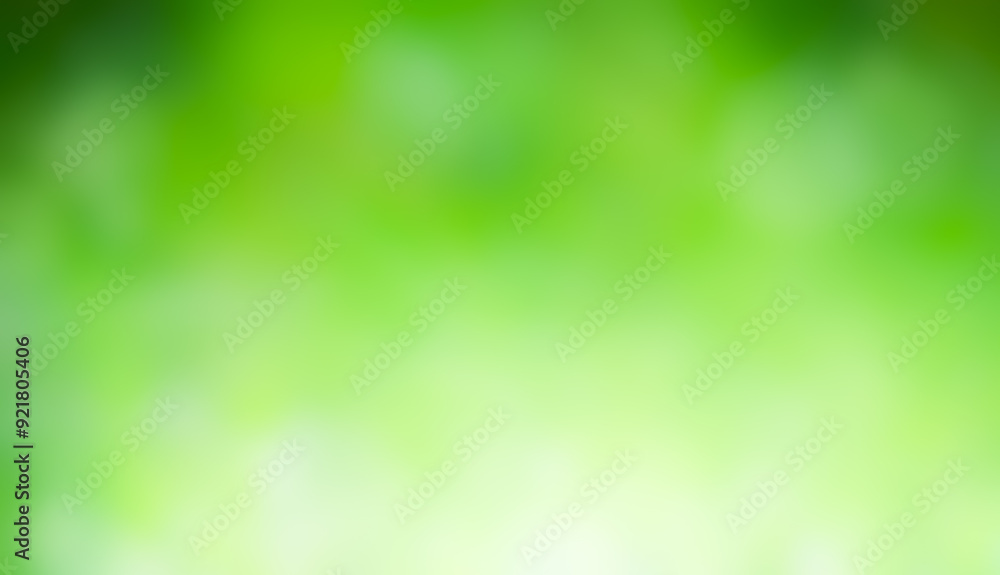 Fototapeta premium Green background bokeh blur nature bubble natural bright wallpaper mockup environment ecosystem zero carbon, bright magic fresh growth grass effect shiny element space backdrop festive celebration.