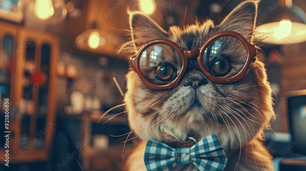 Pet grooming salon with humorously styled pets and playful decor Pet grooming salon with humorously styled pets and playful decor