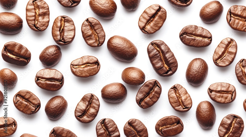 A close up of coffee beans A close up of coffee beans