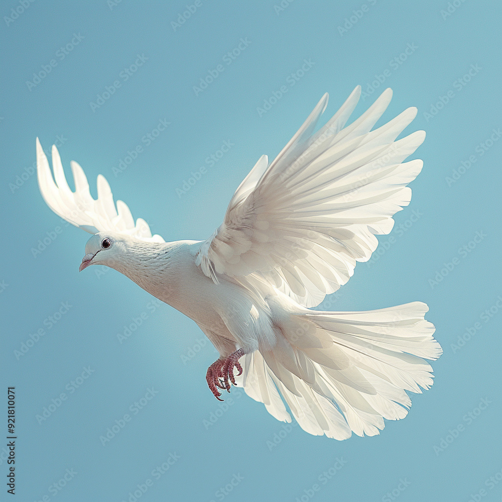 Sky funeral background with white dove Sky funeral background with white dove