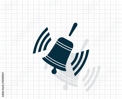 Vector dark color icon with shadow on light checkered background