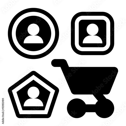 customer diversity, customer, segmentation, behavior, diversification, demographic solid glyph icon