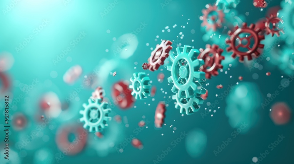 A visual metaphor for blockchain's impact on supply chain efficiency, featuring interconnected gears and digital nodes symbolizing seamless logistics. A visual metaphor for blockchain's impact on supply chain efficiency, featuring interconnected gears and digital nodes symbolizing seamless logistics.