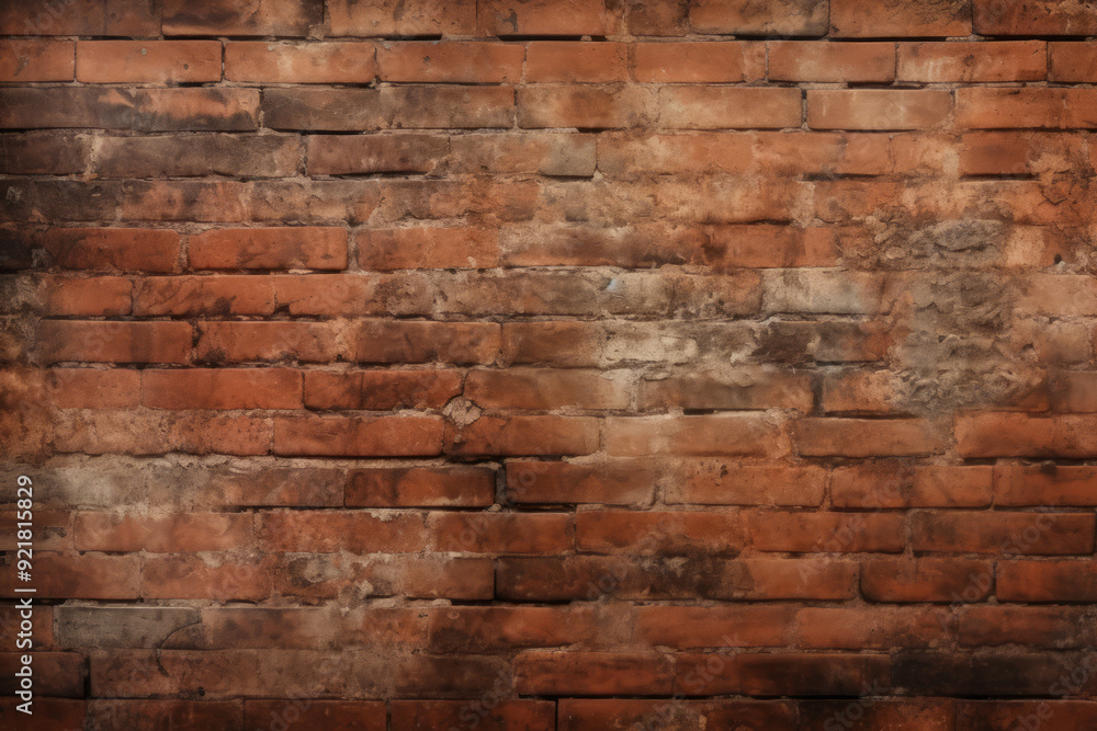 Processed collage of obsolete red brock masonry wall texture. Background for banner, backdrop Processed collage of obsolete red brock masonry wall texture. Background for banner, backdrop